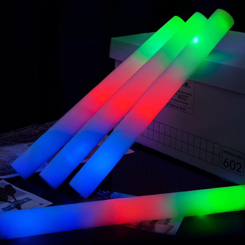 Wedding Supply In Bulk - 20/30/40/60/80/100/120 Buah Tongkat Busa LED RGB