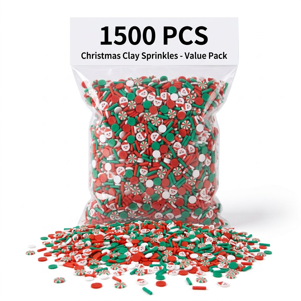 Wedding Supply In Bulk - 1500pcs Hiasan Tanah Liat Natal Bentuk