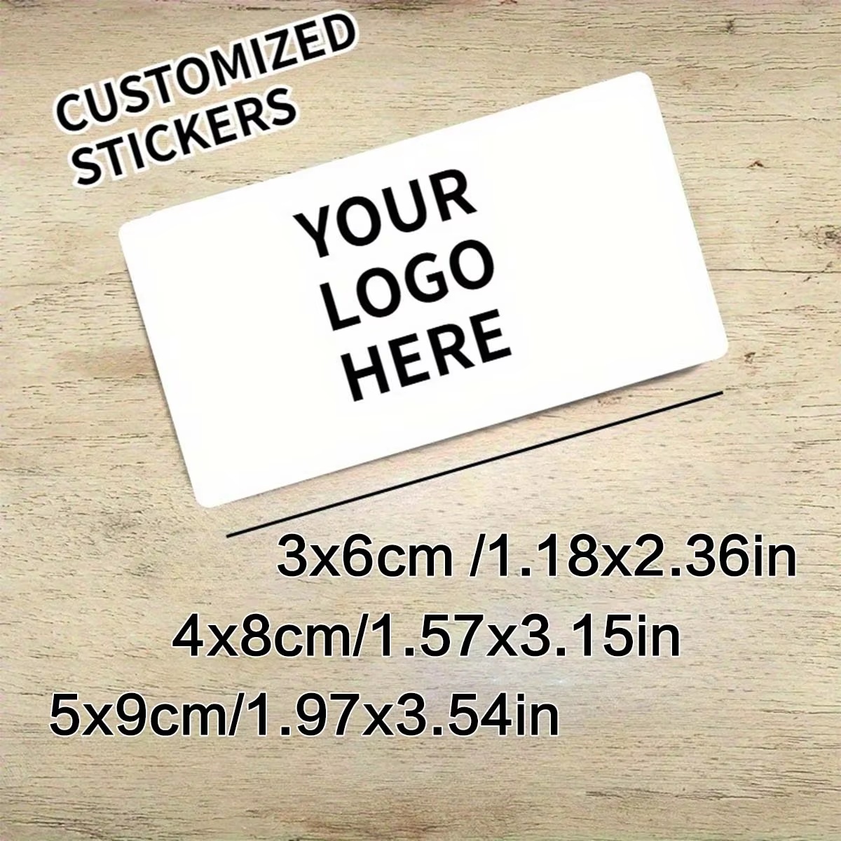 Wedding Shop - Stiker Persegi Panjang Kustom – Logo
