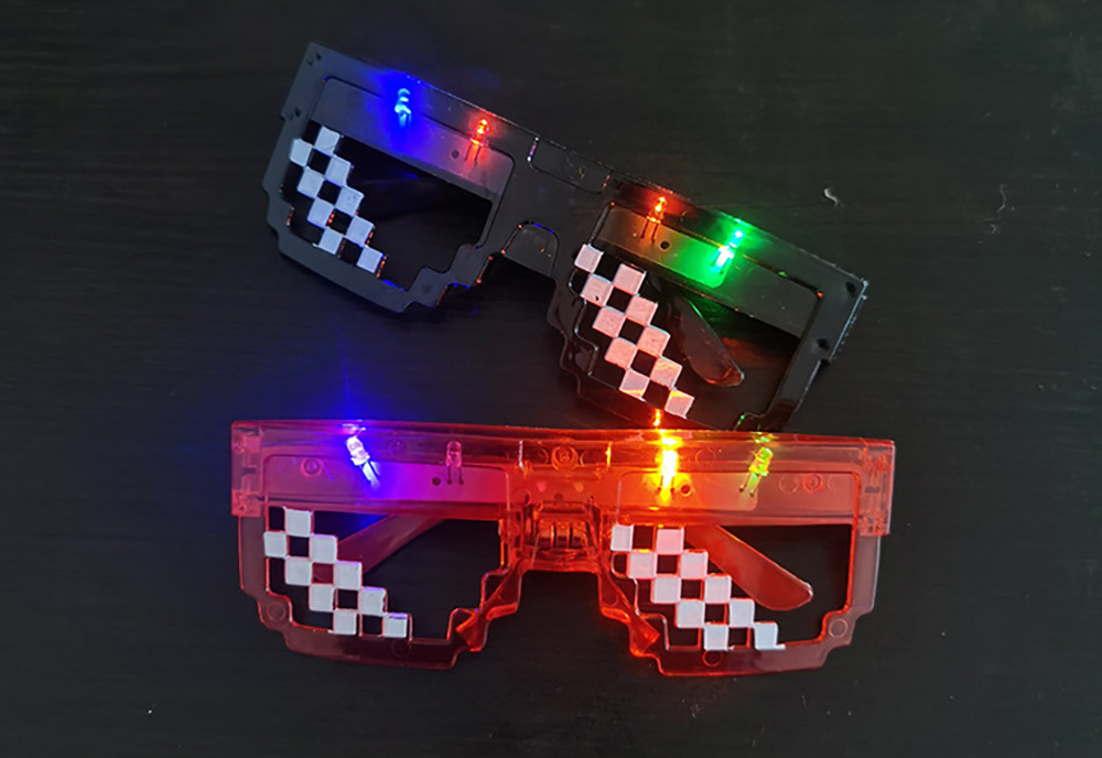 10/20/30 Kacamata Mosaik LED K - Wedding Supply In Bulk ulasan dan harga