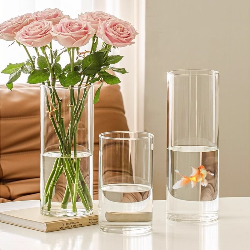 Vas Bunga Silinder Akrilik Tra - Centerpiece Vase Tall ulasan dan harga
