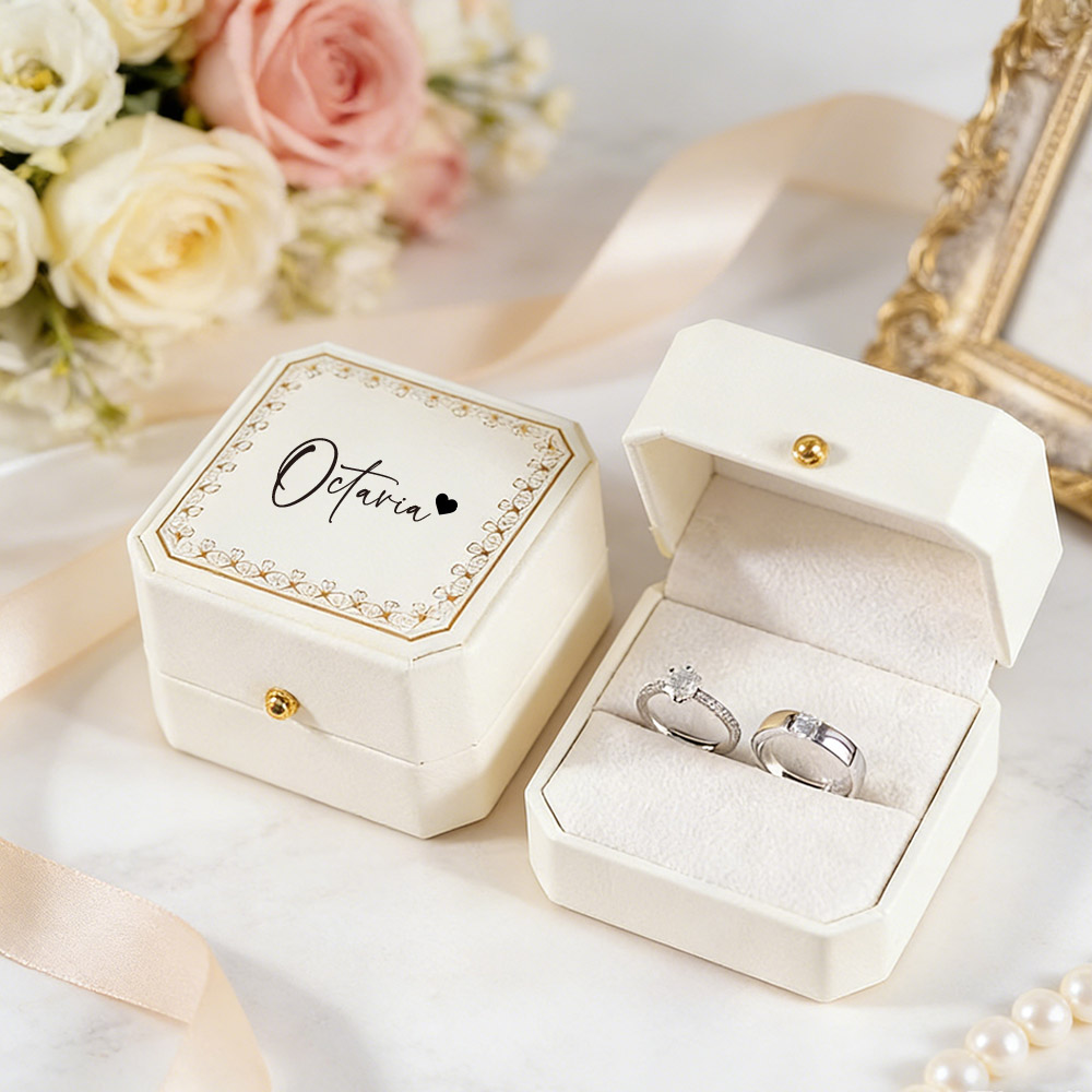 Kotak Cincin Kulit Imitasi Per - Wedding Zone ulasan dan harga