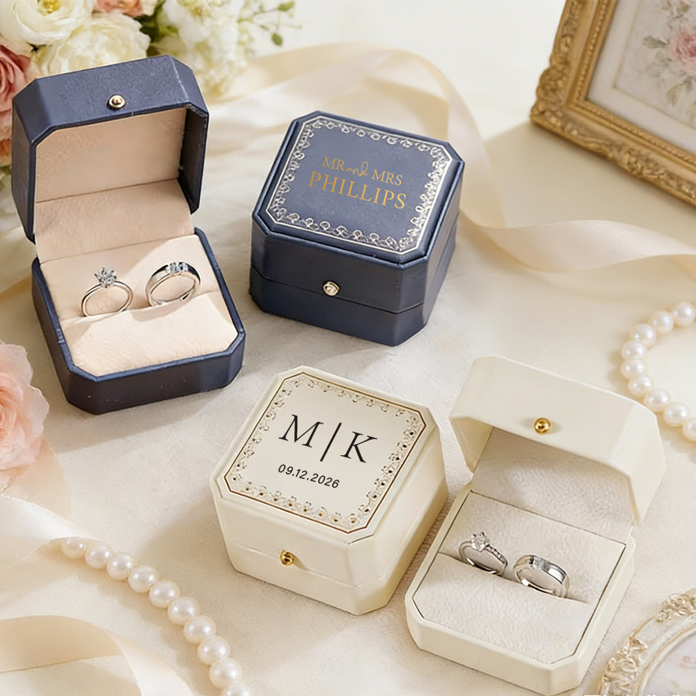 Kotak Cincin Kulit Imitasi Per - Wedding Zone ulasan dan harga