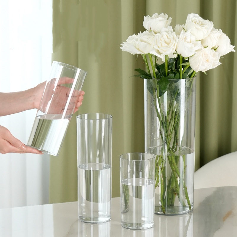 Vas Bunga Silinder Akrilik Tra - Centerpiece Vase Tall ulasan dan harga