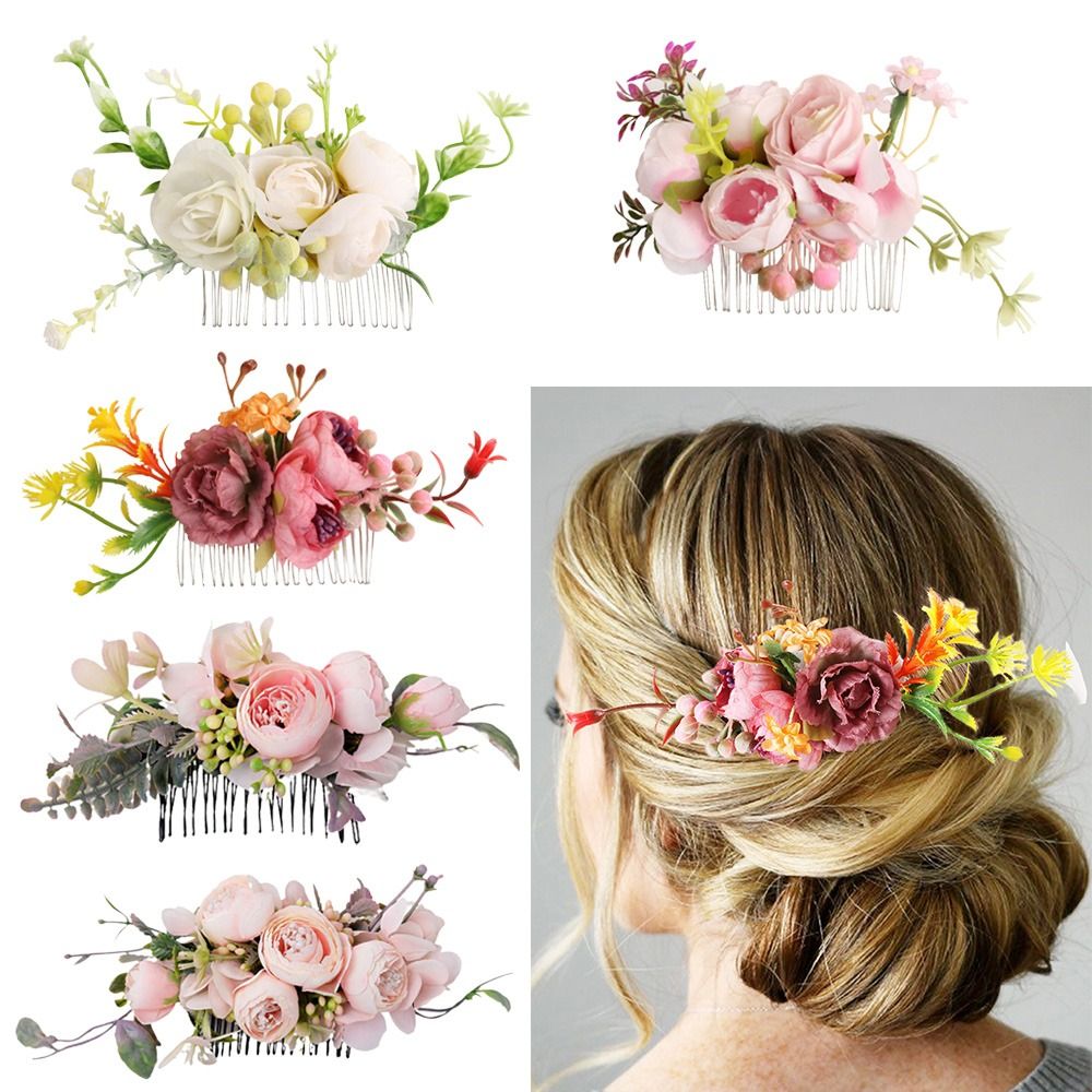 Sisir Rambut Bunga Elegan Orna - Wedding Supply Store ulasan dan harga