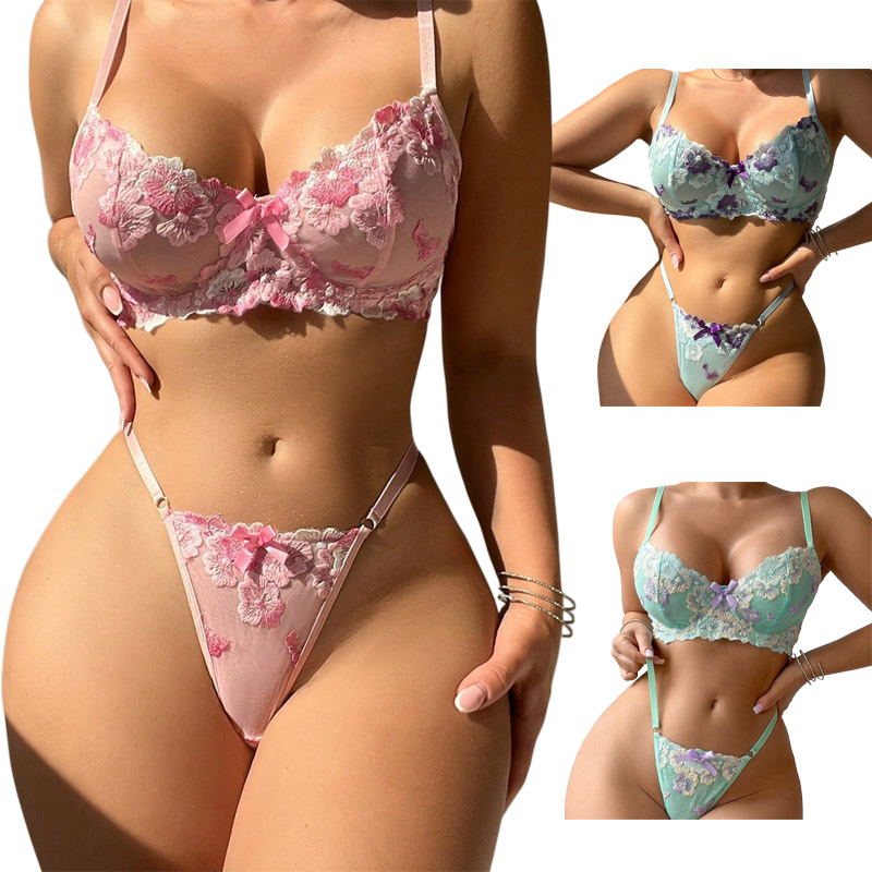 Set Lingerie Seksi Bordir Bung - Good Floral & Wedding Decor Supply Photos ulasan dan harga