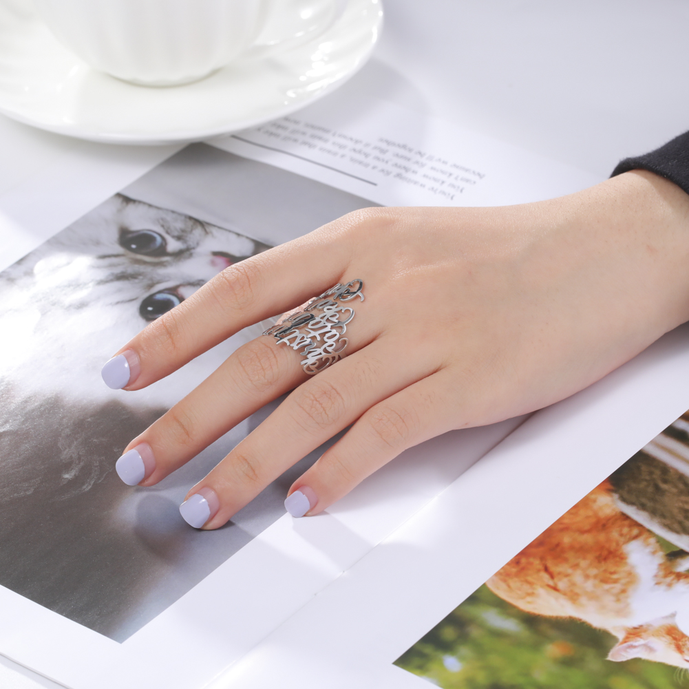Cincin Nama Ganda Kustom untuk - Wedding Zone ulasan dan harga