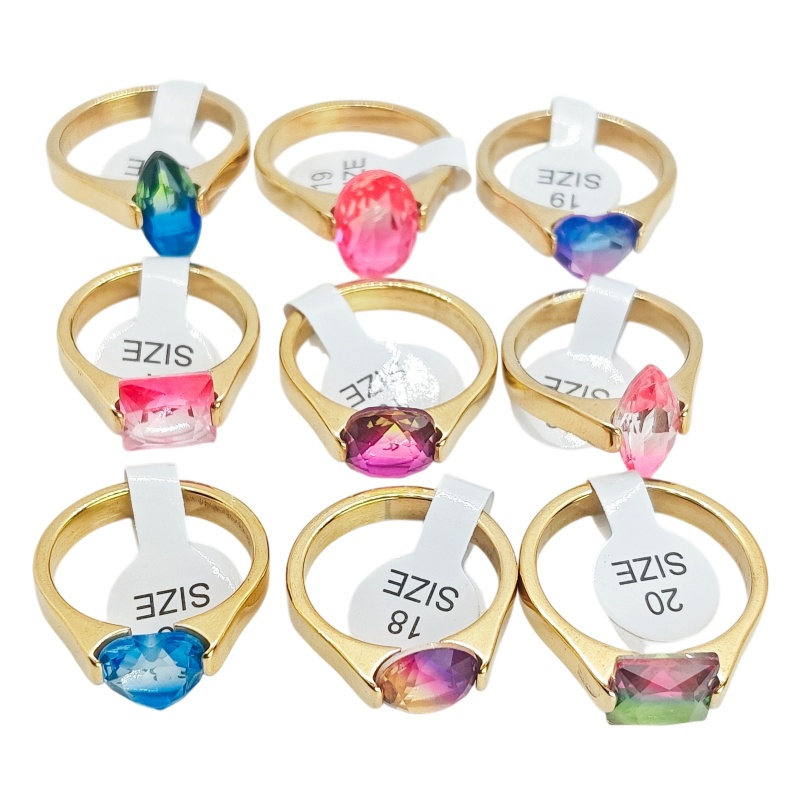 Grosir 12 Pcs Cincin Stainless - Wedding Supply In Bulk ulasan dan harga