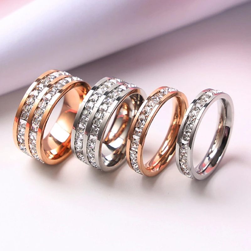 Cincin warna emas mawar mewah  - Wedding Zone ulasan dan harga