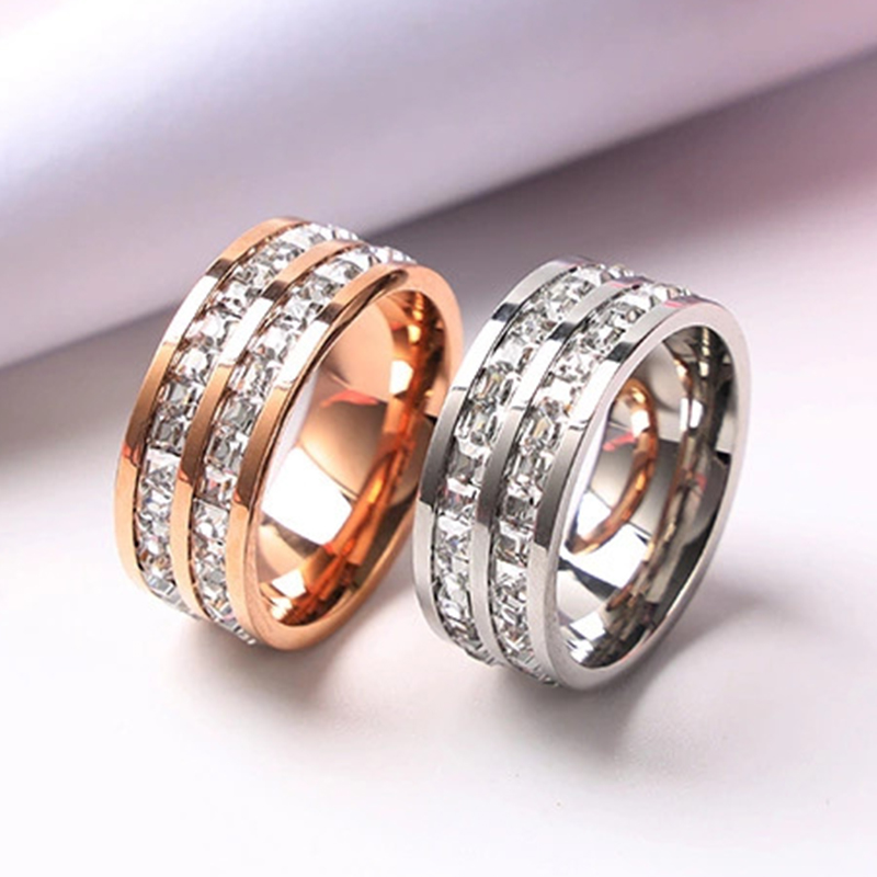 Cincin warna emas mawar mewah  - Wedding Zone ulasan dan harga