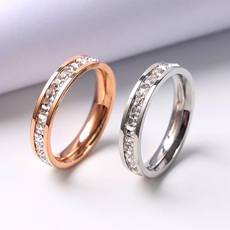 Cincin warna emas mawar mewah  - Wedding Zone ulasan dan harga