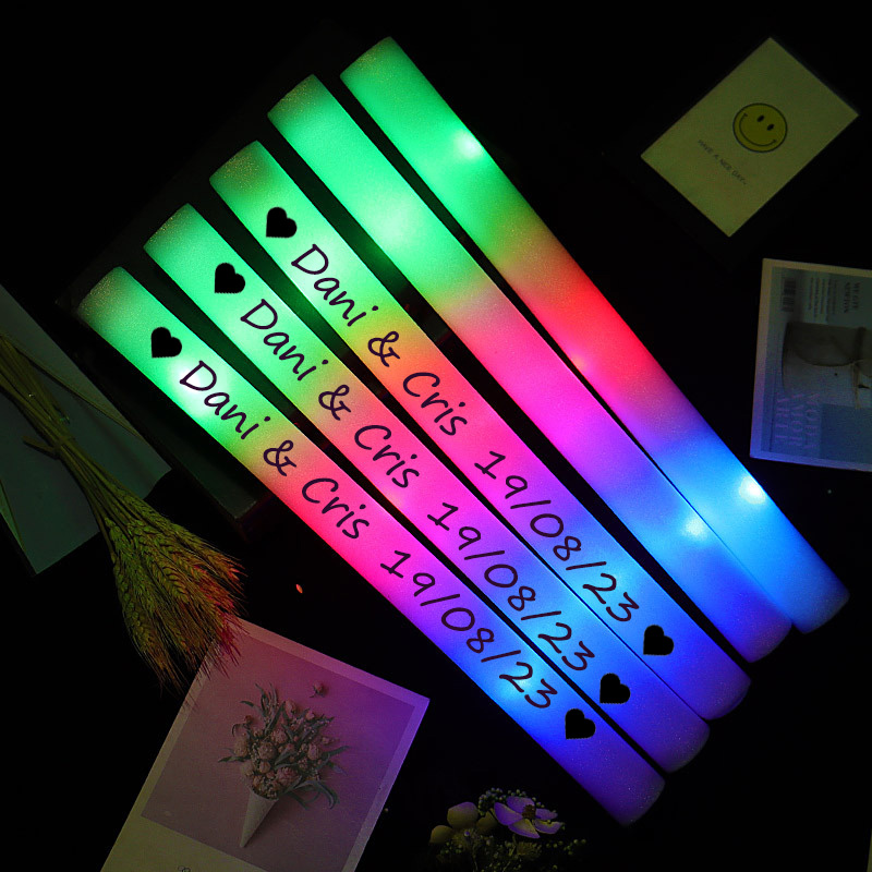 Tongkat busa cahaya LED RGB wa - Wedding Supply In Bulk ulasan dan harga