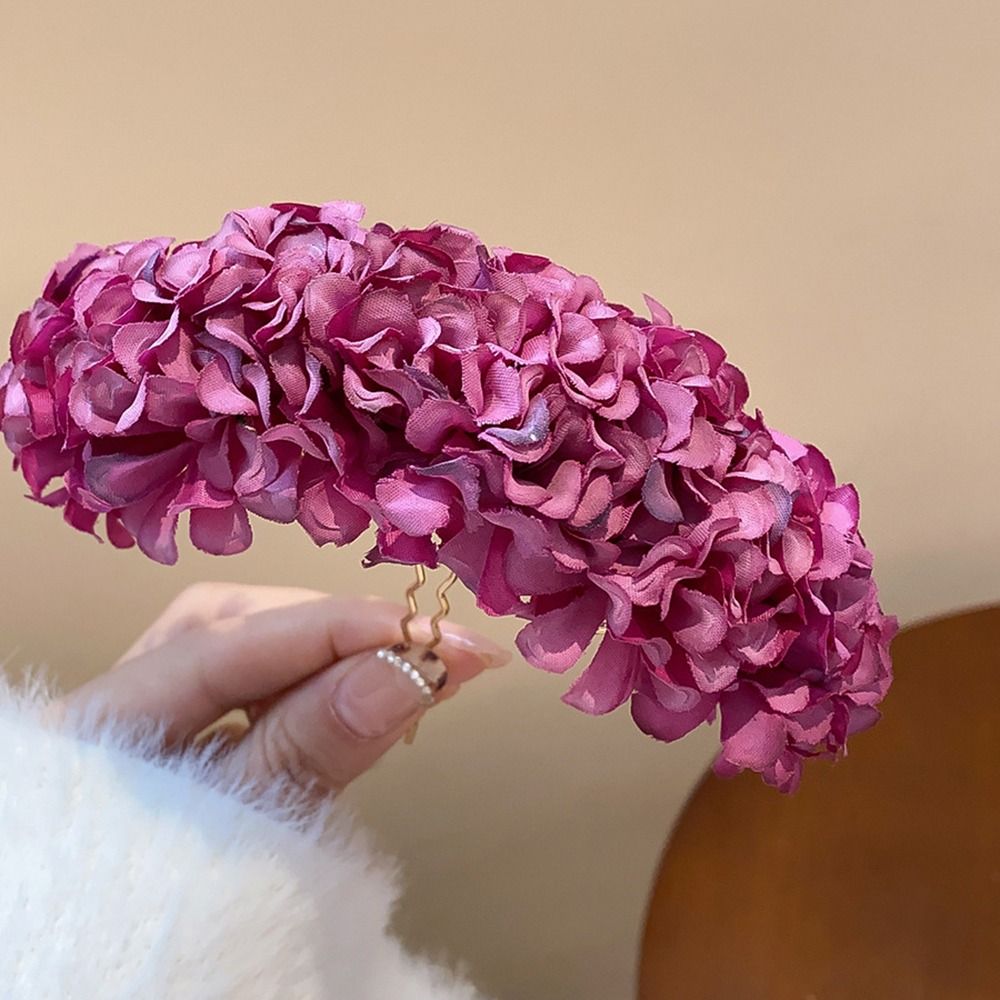 Jepit Rambut Bunga Merah Gaya  - Wedding Supply Store ulasan dan harga